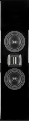 Wisdom Insight series high performance on-wall speaker with multiple drivers and sleek vertical design delivering immersive sound and discreet integration for luxury home audio systems
